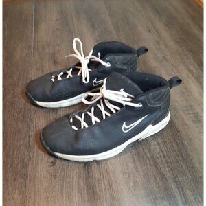 Nike Air Men's Black Lace Up Mid Top Athletic Sneakers size 12